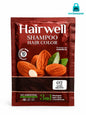 Hair well 3 in 1 Shampoo Hair Color 02 Dark Brown