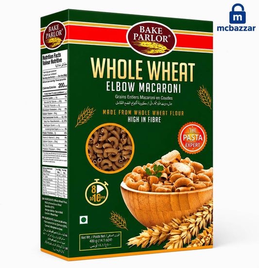 Whole Wheat Elbow Macaroni 400g - Bake Parlor
