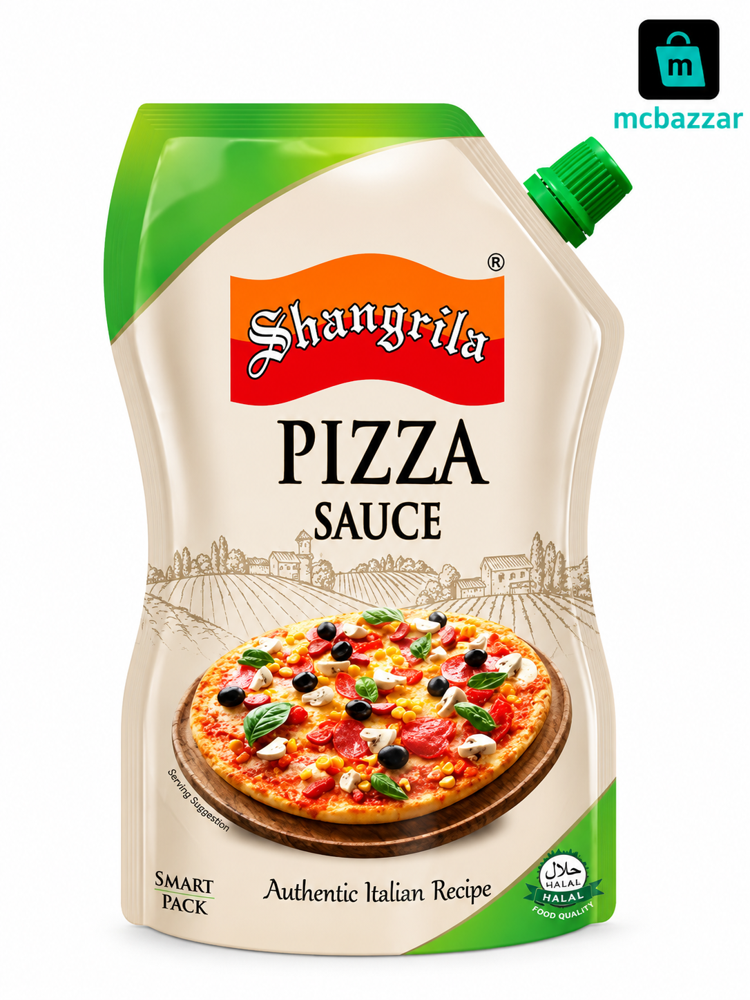 Shangrila Pizza Sauce 210g Pouch Packing