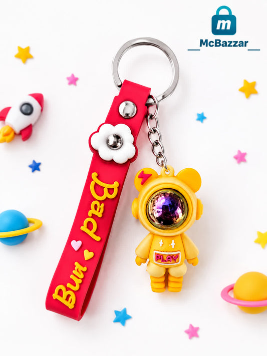 Astronaut Character Keychain with Strap (1Pc)