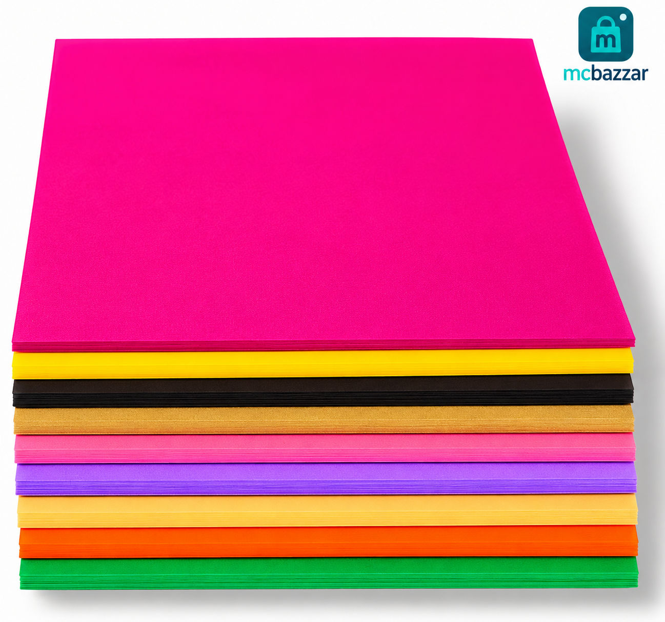 SINAR Premium Colour Copy Paper A4 – Mixed Colour Pack, 100 Sheets