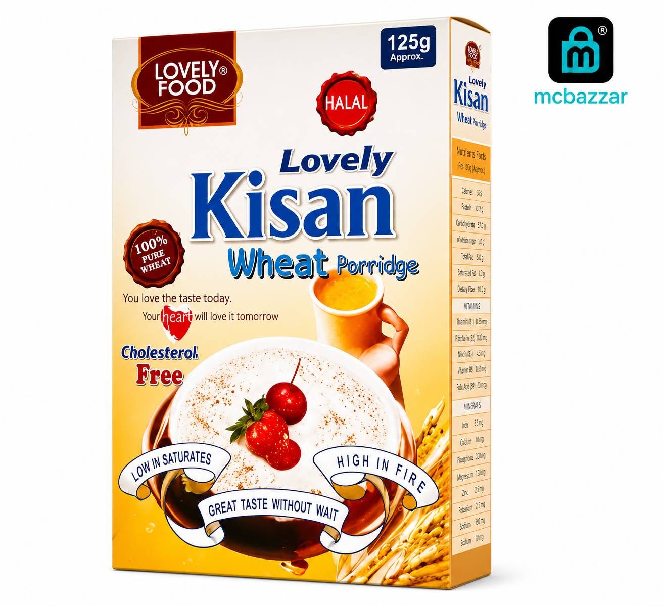 Lovely Kisan Wheat Porridge – 125g گندم کا دلیہ