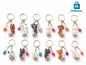Cartoon Animal Doll Keychain with Mini Bottle Charms – (1Pc)