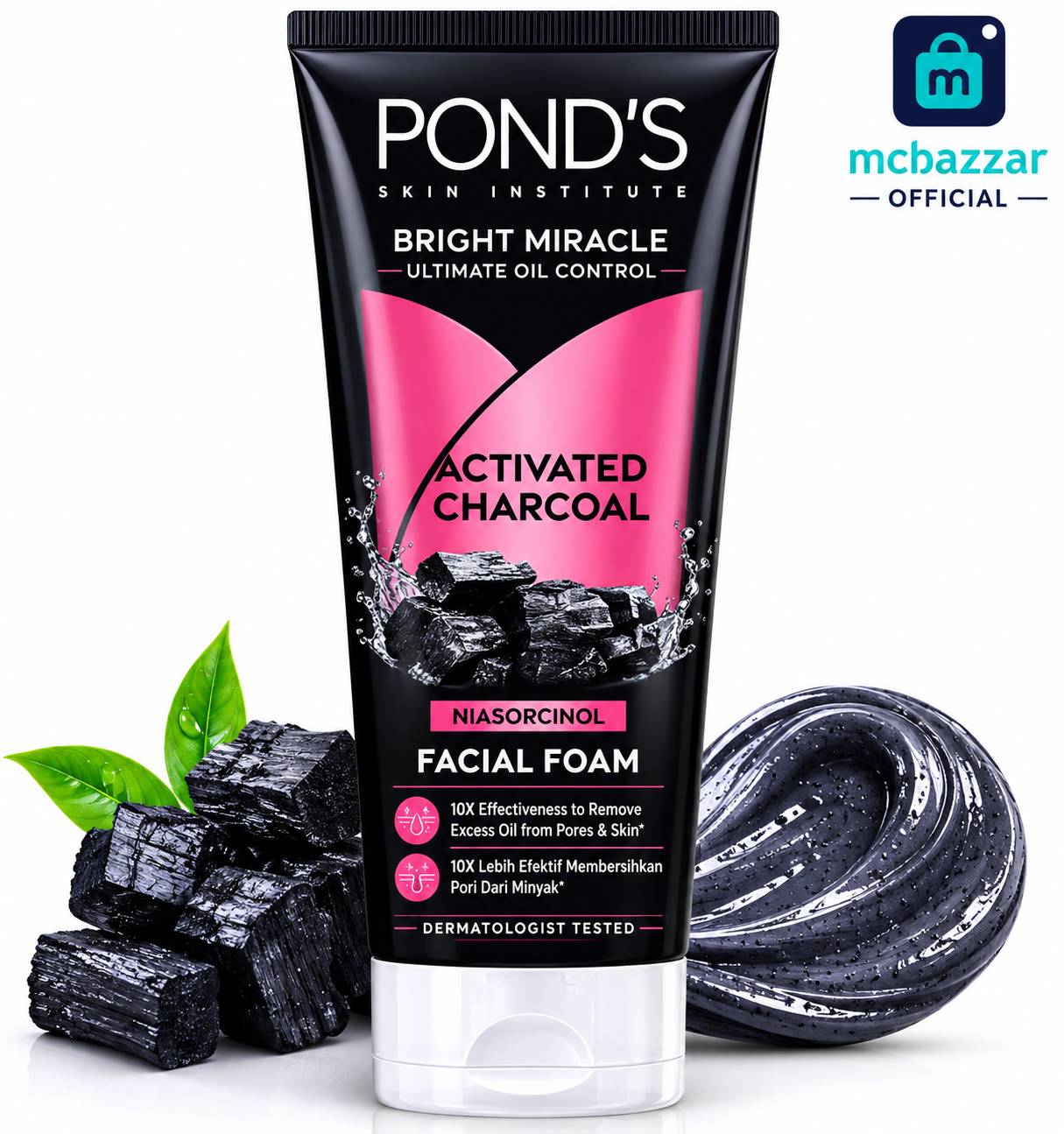 Ponds Bright Miracle Activated Charcoal 100g