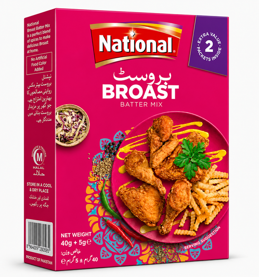National Broast Batter Mix 40g+5g