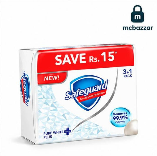 Safeguard White Plus Soap (3 in 1 Pack) 125g