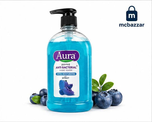Aura Anti Bacterial Extra Moisturizing Hand Wash Blue Orchid (500ml)