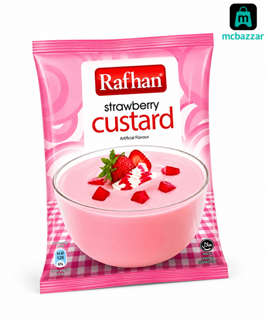 Rafhan Strawbery Custard Shashy  رفحان کسٹرڈ ساشے
