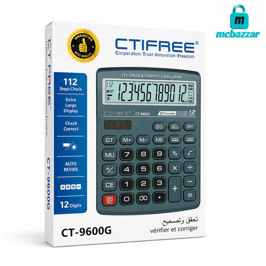 Calculator CTIFREE CT-9600G 12 Digit Check & Correct