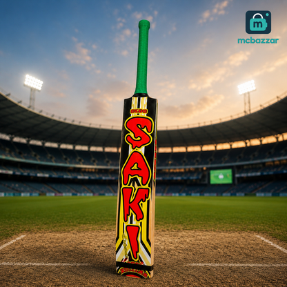 SAKI Brand kids Wooden Cricket Bat 28 Inch Length, 4 Inch Width