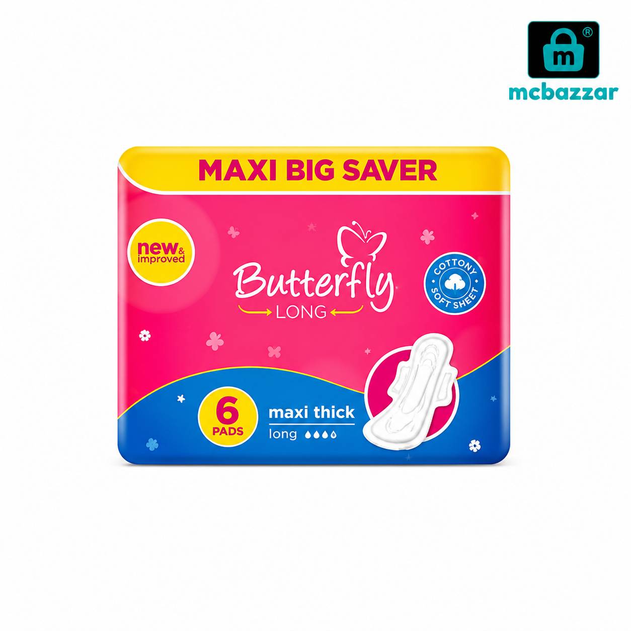 Butterfly Long Maxi Thick Long 6 Pads