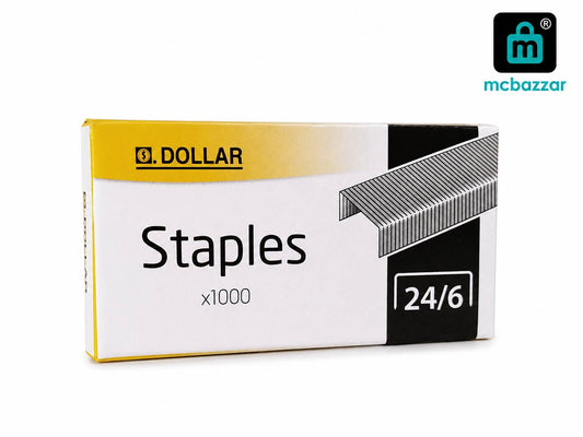 Dollar 24/6 Staples Pins (1000 Staples)