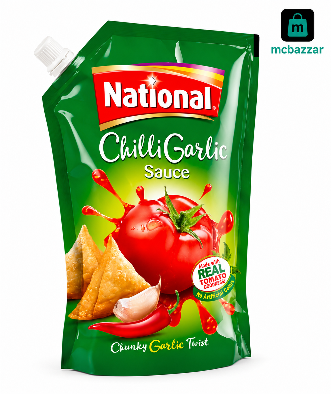 National Chilli Garlic Sauce 800g Pouch Packing