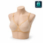 X-Over Cotton Bra with Full Coverage Support - B Cup Size 32 to 42 (Black & Skin Colour)