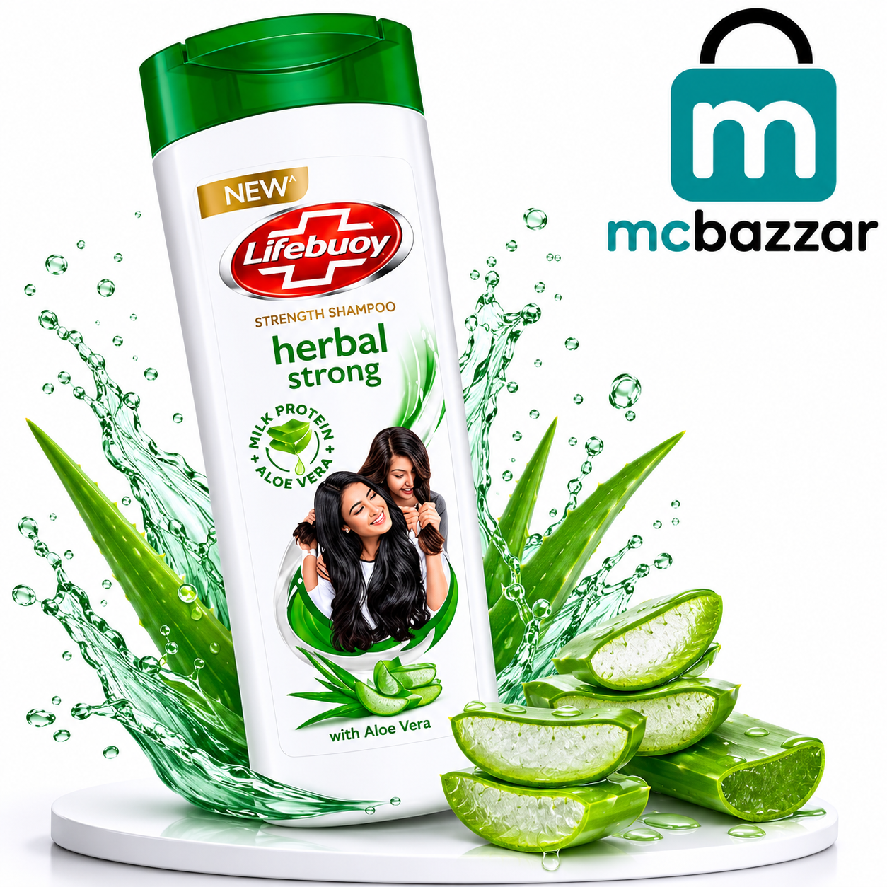 Lifebuoy Shampoo Herbal Strong with Aloe Vera 370ml