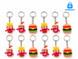 Fast Food Keychain – Fries, Drink & Burger Cartoon Key Ring (1Pc)