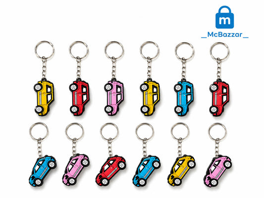 Car Keychain – Cartoon Vehicle Key Ring (1 PC)