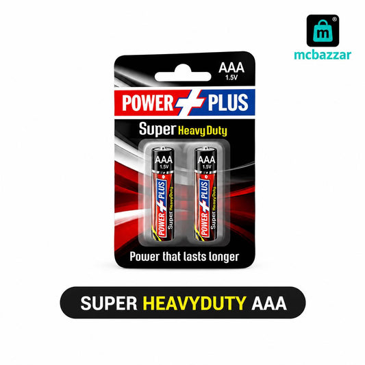 Power Plus Super Heavy Duty AAA Card Battery Cell 1.5v