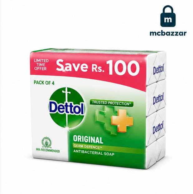Dettol Soap (4 in 1 Pack) 110g
