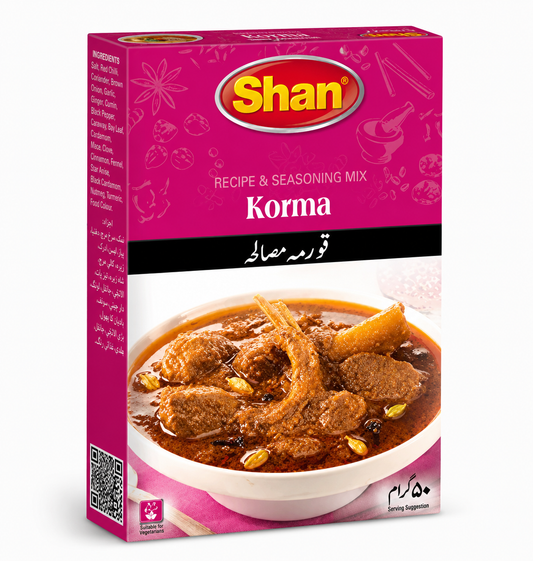 Shan Qorma Masala Recipe Mix 50g قورمہ مصالحہ