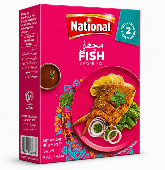 National Fish Recipe Mix 40g+5g