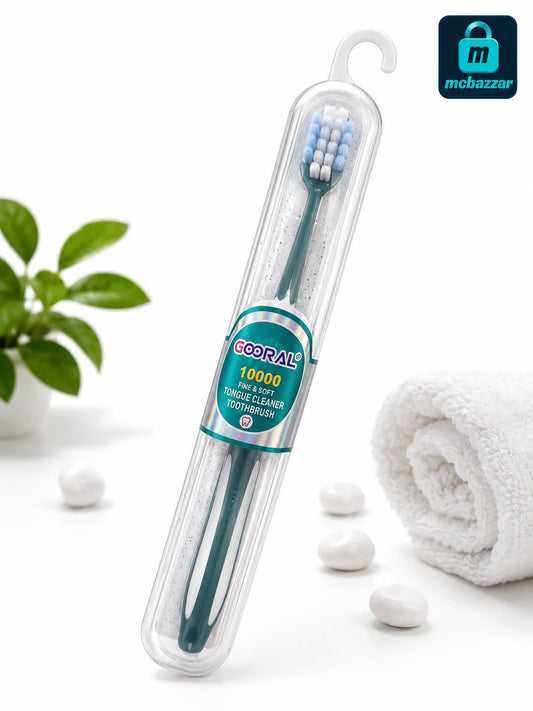 GOORAL 10000 Fine & Soft Tongue Cleaner Toothbrush – Ultra Soft Bristles