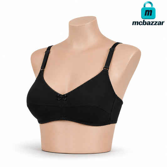 Amoreena Cotton Bra –  B Cup Size 32 to 40 (Available Colors Black & Skin)