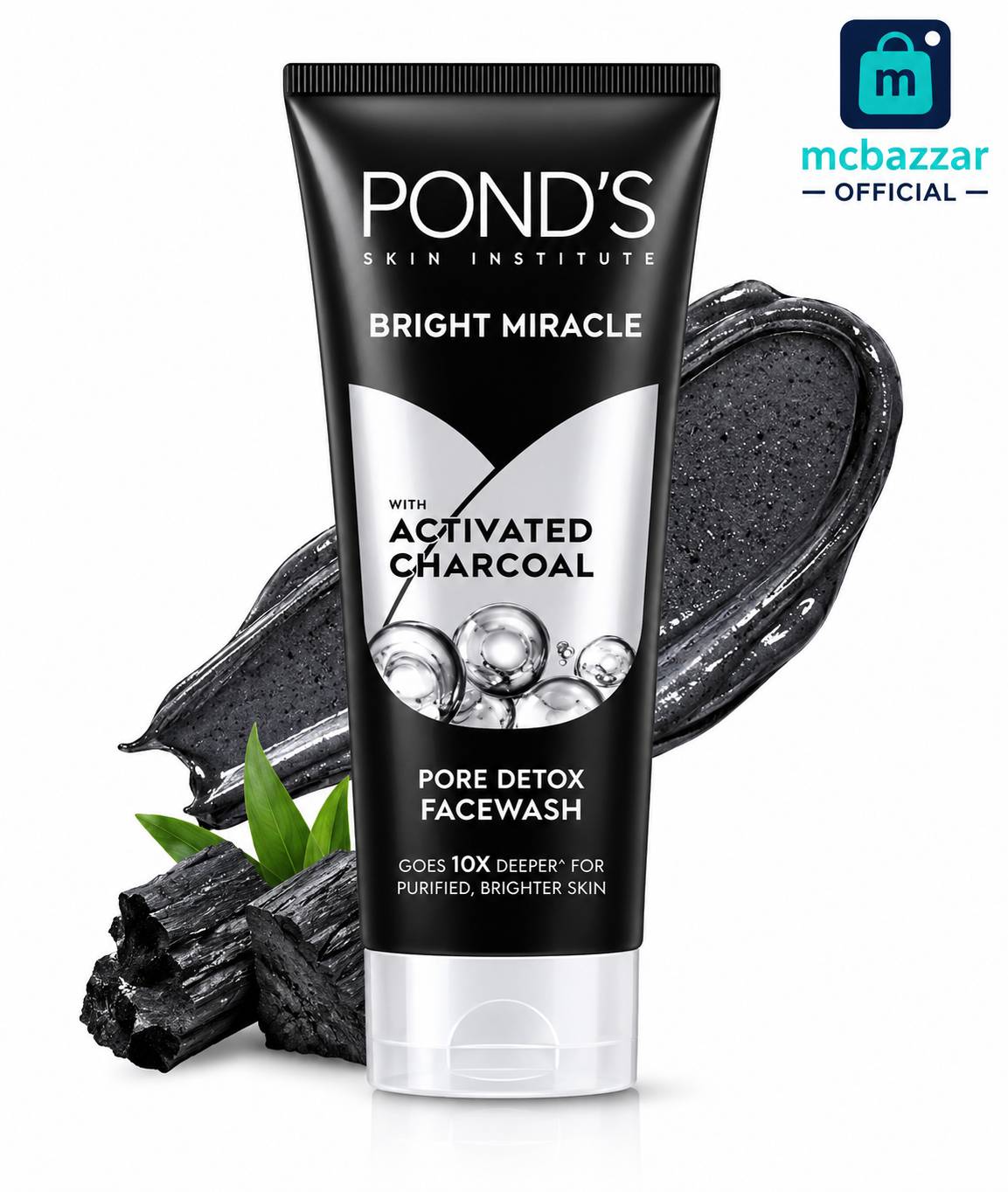 Pond's Bright Miracle Activated Charcoal Facewash 50g