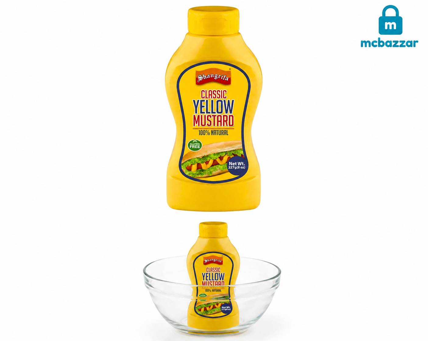 Shangrila Classic Yellow Mustard 100% Natural 227g