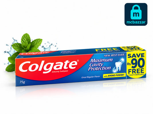 Colgate Maximum Cavity Protection Toothpaste 75g | With Free Brush