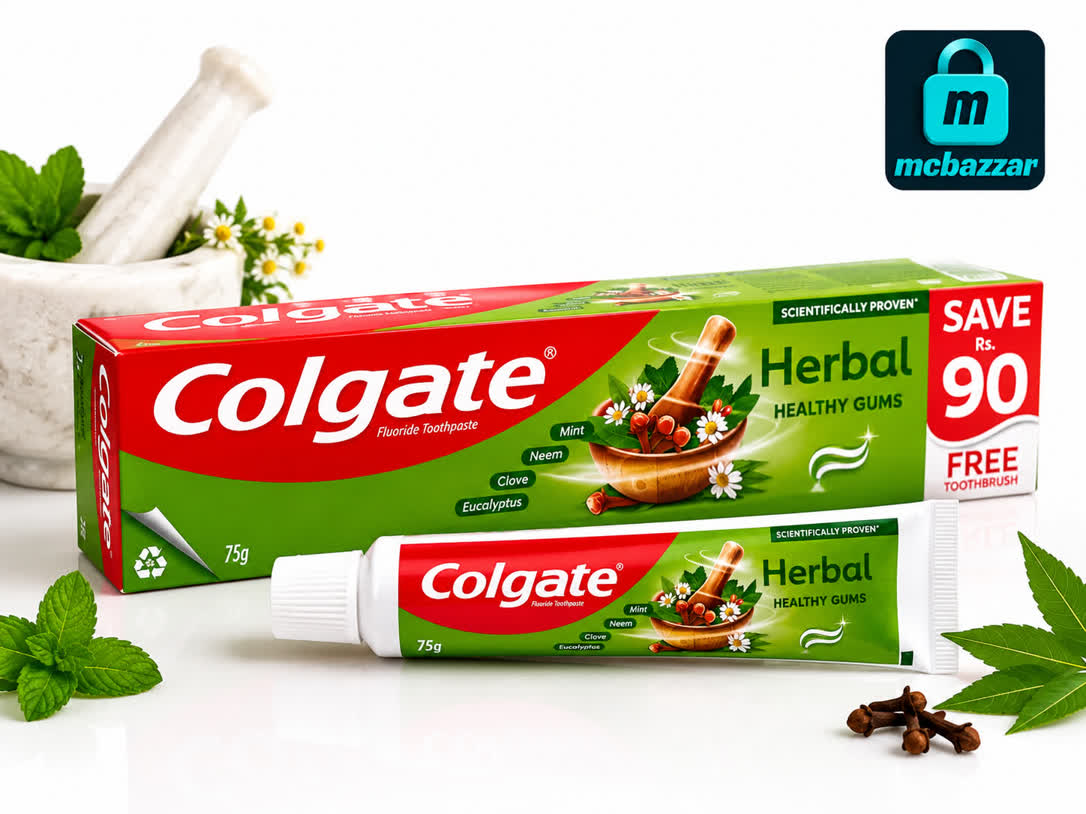 Colgate Herbal Healthy Gums Toothpaste 75gram | With Free Toothpaste