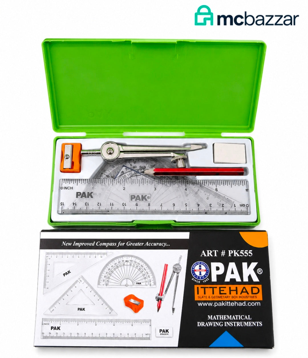 Pak Ittehad Geometry Set # PK555
