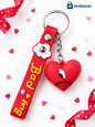Sad Heart Keychain with Strap (1Pc)