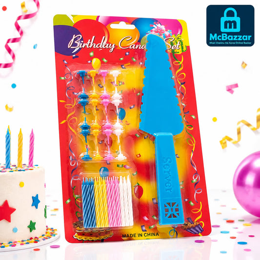 Birthday Candle Set with Cake Server